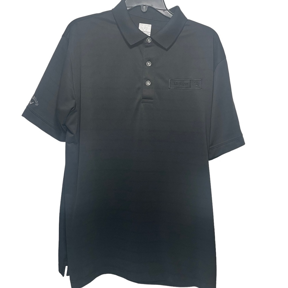 Callaway Black Large Polo Michigan CAT